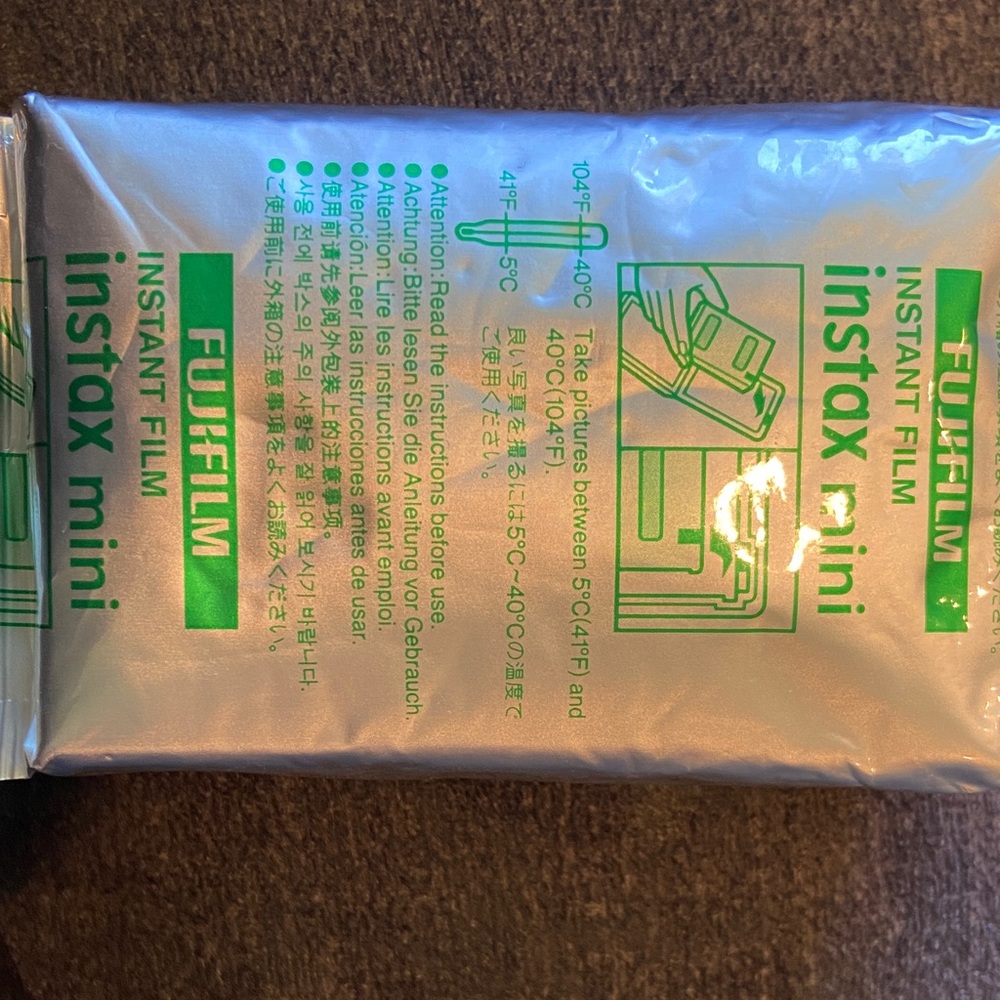 Fujifilm Instax Mini Instant Film - Green Text